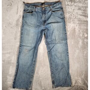 Vans Jeans Men's 38X31 (Tag 36x32) Blue Off The Wall Straight Leg Y2K‎ Baggy